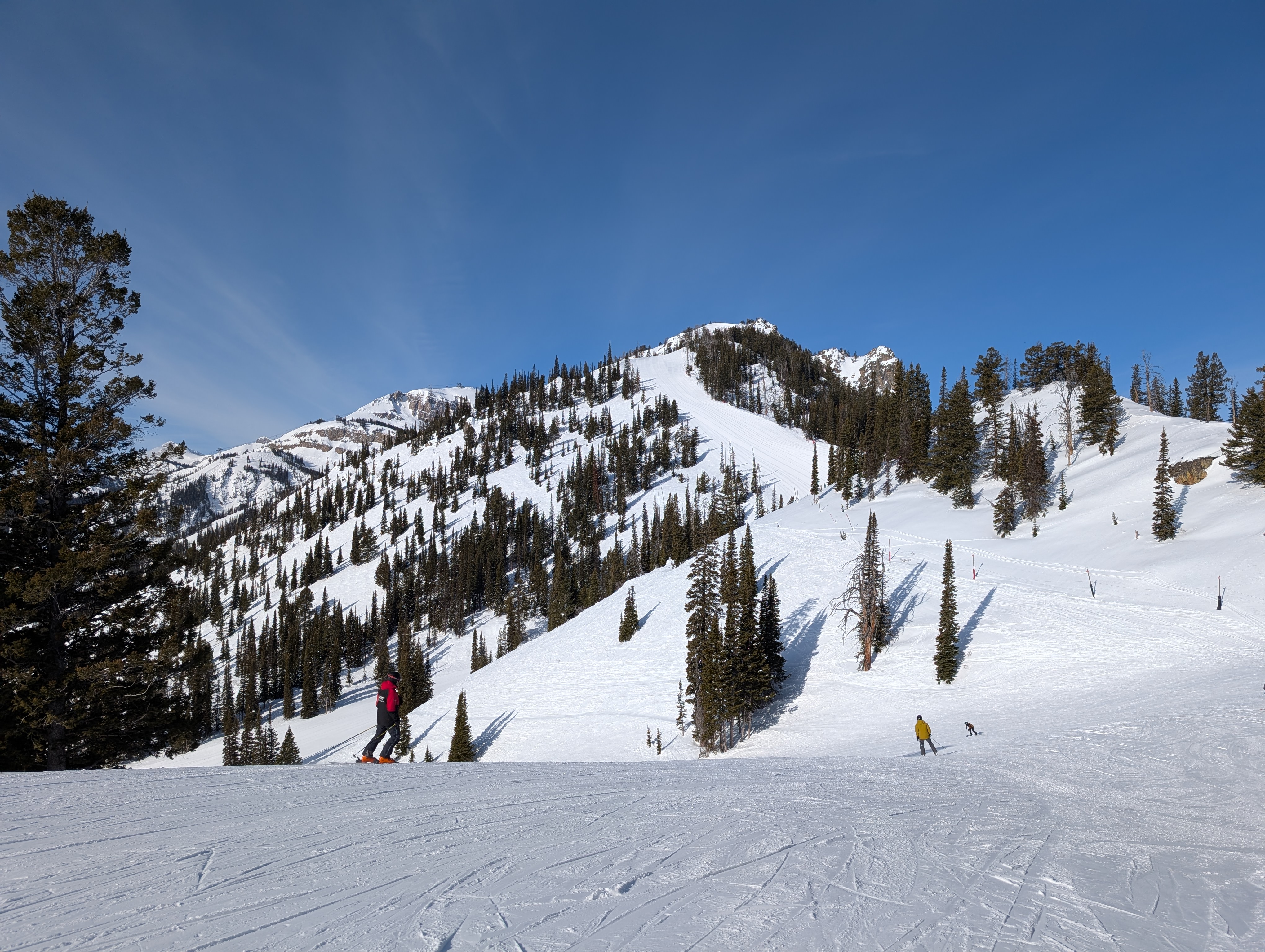 Mountain landscape view from FirstChair ski tracking